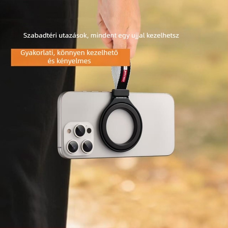 Fémes telefon tok gyűrűs tartó, asztali forgó mágneses állvány, univerzális