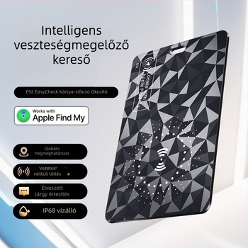 Kártya típusú anti-lost nyomkövető Apple iOS-hoz — Bluetooth, globális pontos helymeghatározás, IP68 vízálló