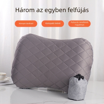 Légipárna utazáshoz — téglalap alakú, egyszerű és kényelmes; tömeg 180 g, modell 169, OEM támogatás; anyag: poliészter rost és pamut keverék.