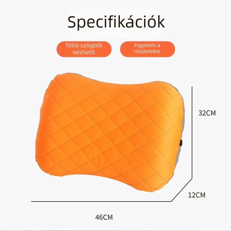 Légipárna utazáshoz — téglalap alakú, egyszerű és kényelmes; tömeg 180 g, modell 169, OEM támogatás; anyag: poliészter rost és pamut keverék.