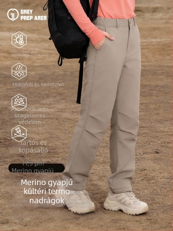 Női poliészter nadrág, egyszínű mintázat, hosszú nadrág, téli, tavaszi és őszi időszakokra