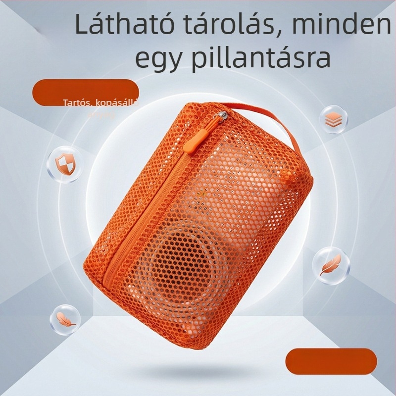 Muji-stílusú digitális kiegészítők tároló táska laptophoz, töltőhöz, fejhallgatóhoz és kábelekhez