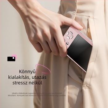 Amkov belépő szintű digitális fényképezőgép (8 MP CMOS szenzor, maximális felbontás 24 MP, 2,4 hüvelykes LCD, 16x digitális zoom, elektronikus képstabilizálás)