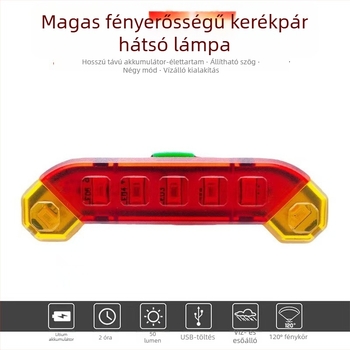 Hegyi kerékpár hátsó lámpa készlet USB-töltéssel éjszakai vezetéshez Yihao
