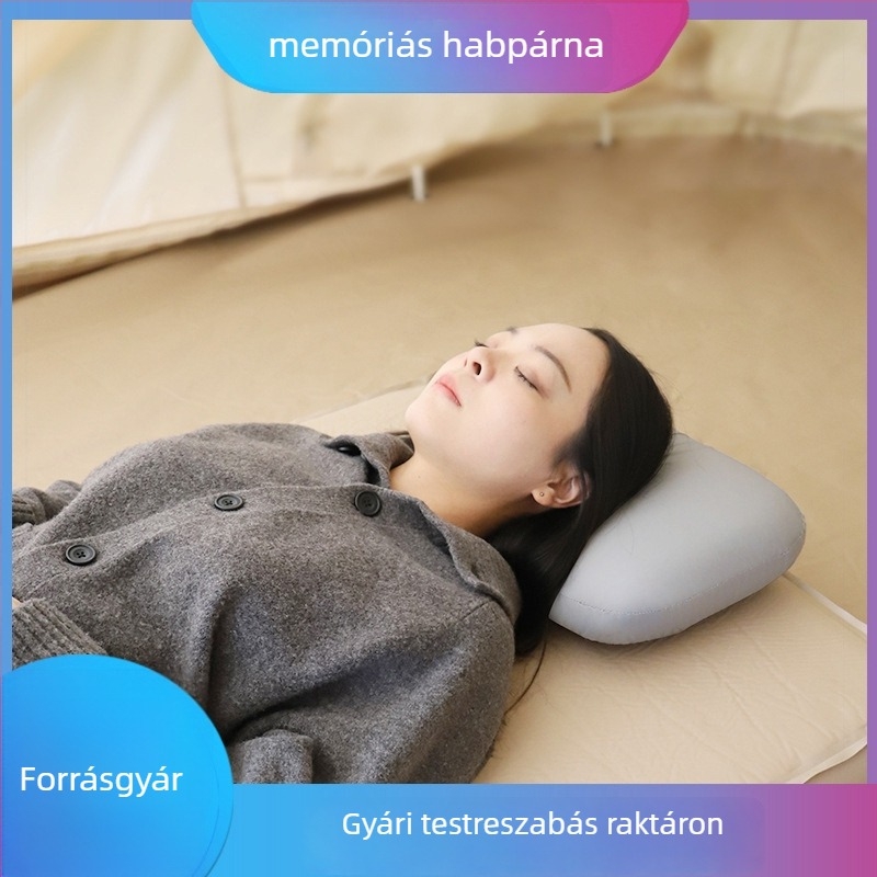 Memóriahabos párna, felhő dizájn, minimalist stílus (Modell LR-1204 • Vastagság: 10 cm • Tömeg: 430 g • Anyag: memóriahab)