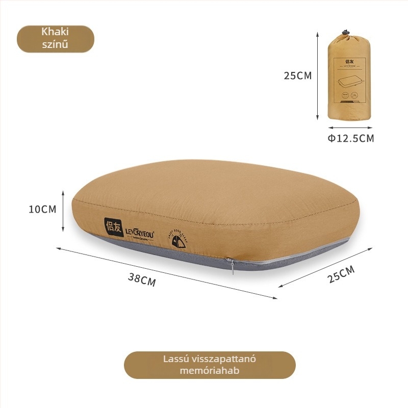 Memóriahabos párna, felhő dizájn, minimalist stílus (Modell LR-1204 • Vastagság: 10 cm • Tömeg: 430 g • Anyag: memóriahab)