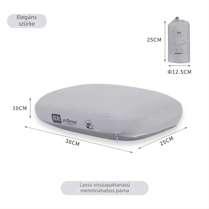 Memóriahabos párna, felhő dizájn, minimalist stílus (Modell LR-1204 • Vastagság: 10 cm • Tömeg: 430 g • Anyag: memóriahab)