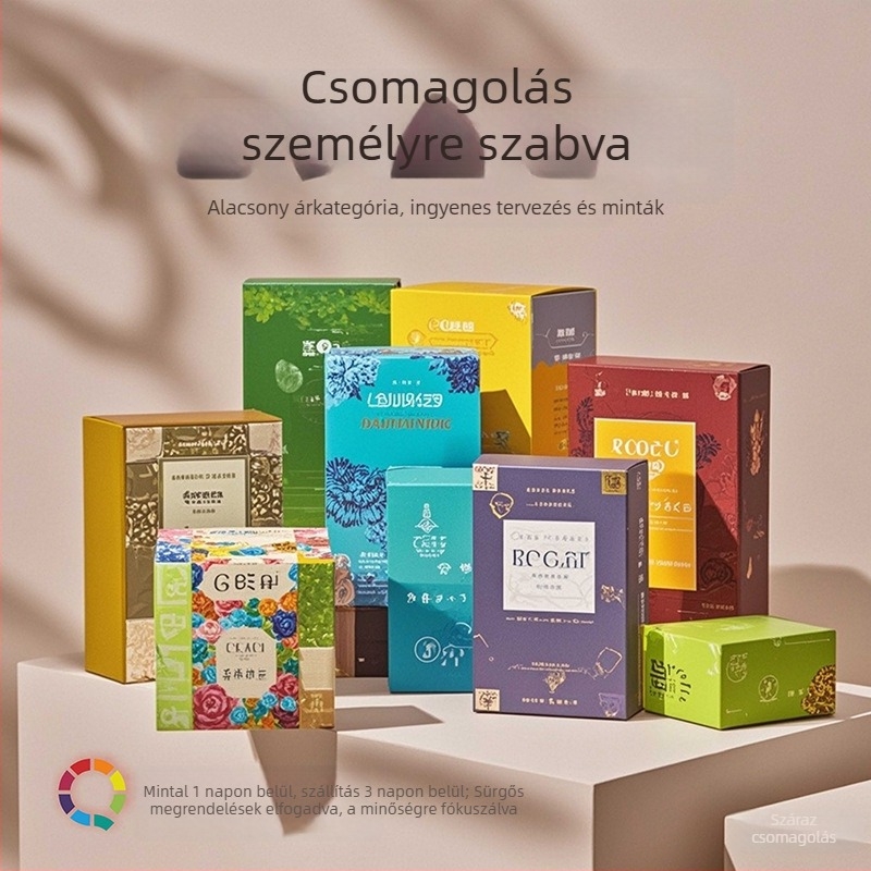 3C digitális elektronikai termék csomagoló doboza UV-nyomtatás és domborítás, kartonból készült kivitel, ablakos, testreszabható