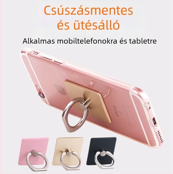 Műanyag gyűrűs telefon-tartó, karikatúra stílus, általános modell, testreszabható
