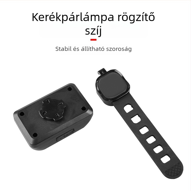 MTB első lámpa Type-C újratölthető LED+COB, kültéri kerékpározáshoz
