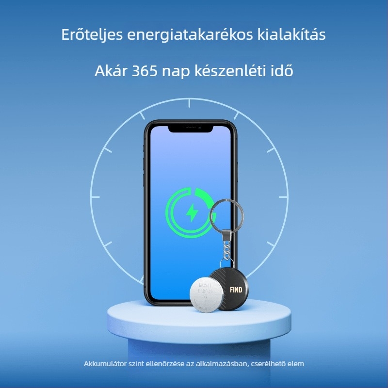 Nut F9XT Anti-Lopás Nyomkövető Poggyászhoz és Kulcsokhoz — Kétirányú Értesítés, Telefonkeresés, Nyomkövetés, Android/iOS Kompatibilis, Könnyű 14,8 g