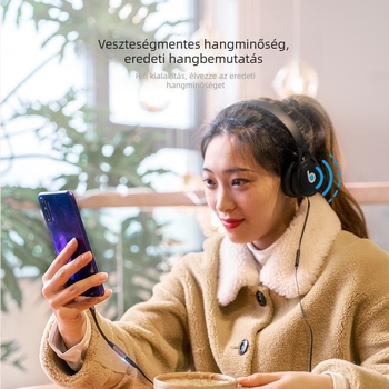 Weixun BGJ sorozat Type-C 3,5 mm női audiókábel, pamutszövésű alumíniumötvözet, szürke