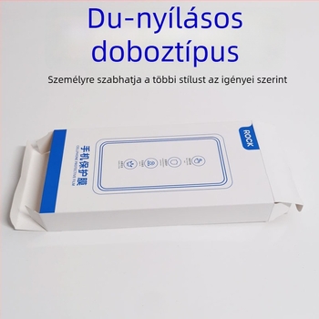 Telefon kijelzővédő fólia csomagoló doboza - ofszet nyomtatás, fehér karton, 350 gsm, repülőgép karton típusú doboz, Blue Dot márka