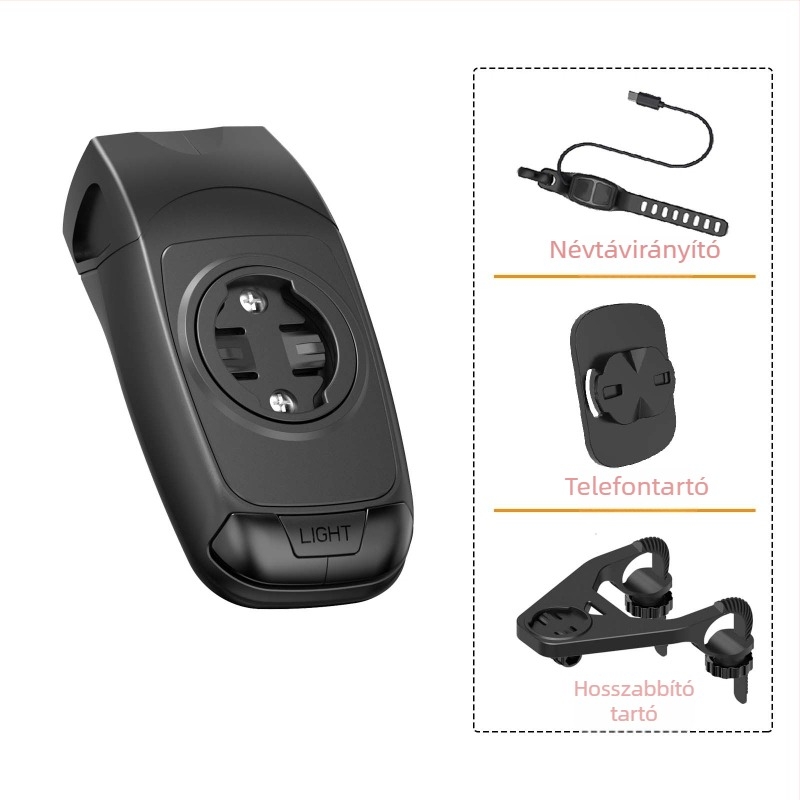 Kerékpár világítás és GPS számítógép tartó kürttel, Garmin Forerunner kompatibilis, Blackbird alap HTS-EC-A