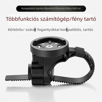 Silver Horse Univerzális kerékpár világítás és számítógép tartó – út/ MTB, gyorskioldó, kompatibil Garmin/Magene