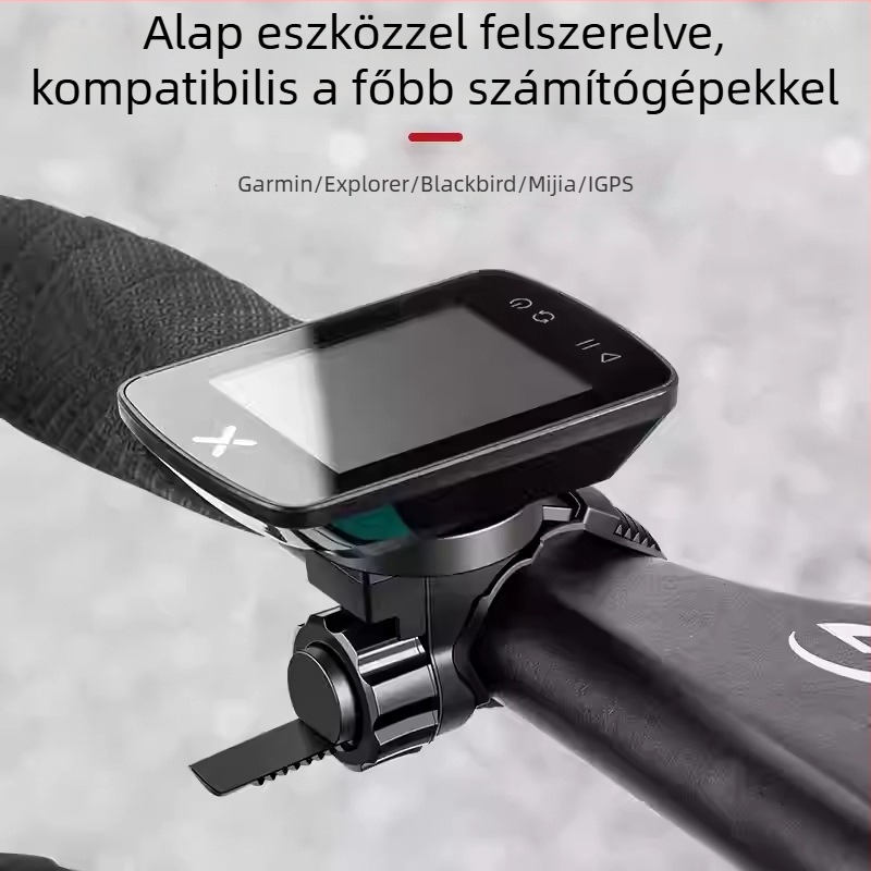 Silver Horse Univerzális kerékpár világítás és számítógép tartó – út/ MTB, gyorskioldó, kompatibil Garmin/Magene