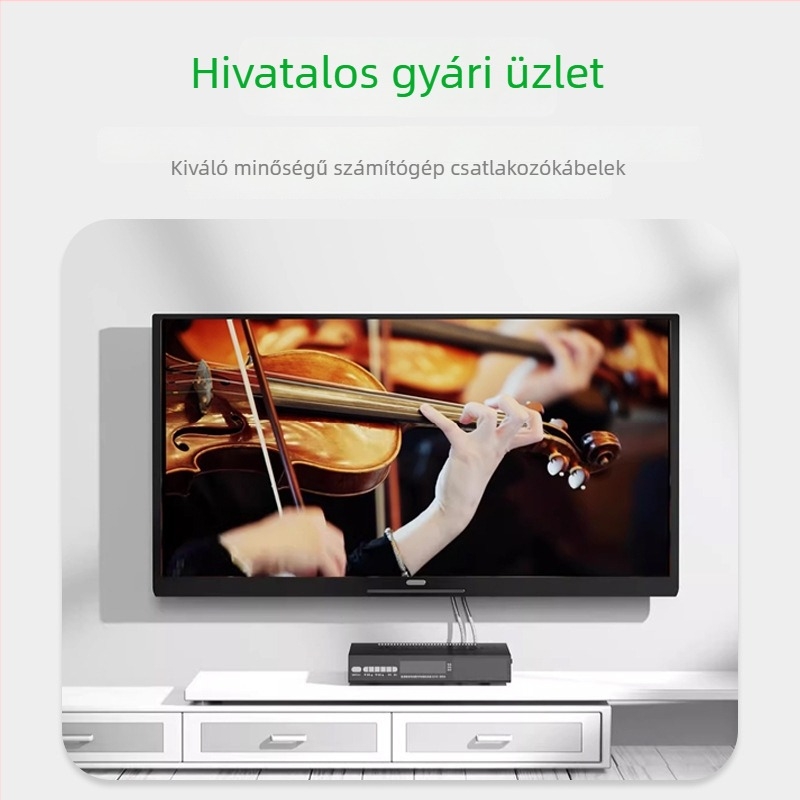 Ming Bao 2x2 RCA audio kábel, fekete, 2x2 RCA csatlakozóval, TV/CD/AV-hez és hangfalakhoz