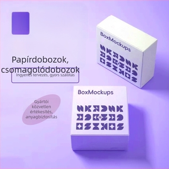 Személyre szabott karton csomagoló doboz 250 gsm kartonnal, testreszabott feldolgozás és logónyomtatás