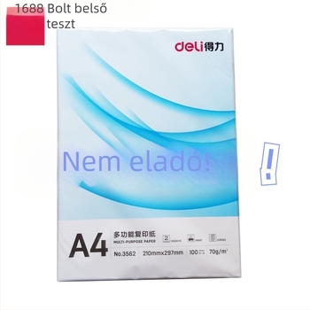 Nyomtatási és másolási papír, 70 g/m², 100 lap/csomag, 10 csomag
