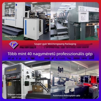 Kozmetikai ajándékdoboz – kétszárnyú könyv-stílusú fiókos doboz, testre szabott papírdoboz, forró fóliázás, UV-nyomtatás és domborítás