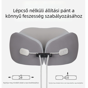 Memóriahabos U-alakú nyakpárna utazásokhoz és irodába, felnőtteknek, OEM, súlya 0,5 kg alatt, huzata vegyi rostból készült
