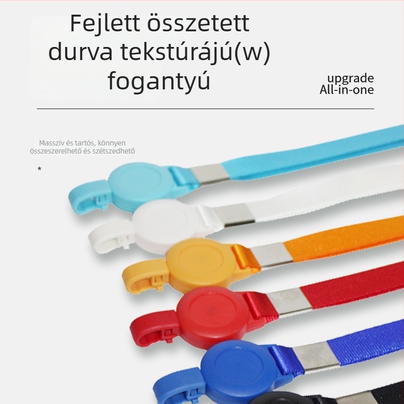Bőr kártyatartó 3 rekesszel, könnyen húzható cipzáros nyakpánttal, uniszex üzleti stílus