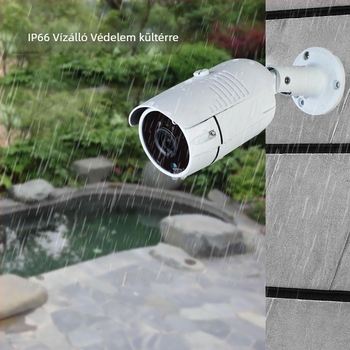 Eye Vision TY-75 Hálózati megfigyelő kamera PoE 48V, 3,6 mm széles látószögű objektív, 1080p, IR éjjellátás, beltéri/kültéri