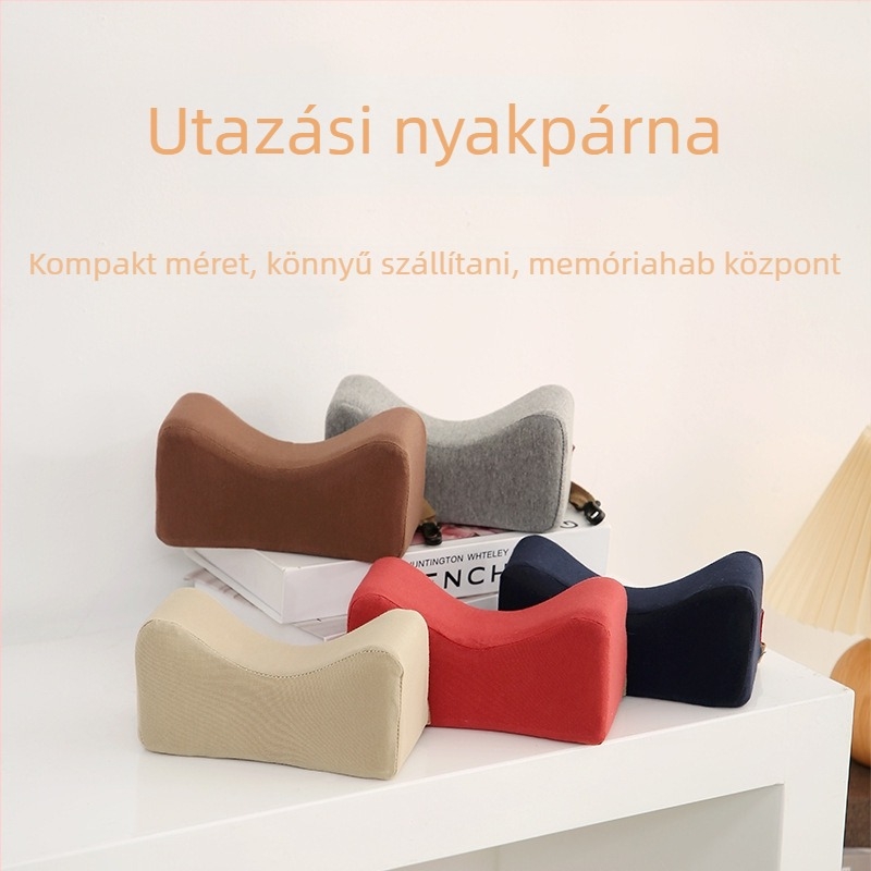 Leisure House U-alakú memóriahabos utazó párna, pulóver‑anyagú szövet, könnyű 0,5 kg alatt, modern minimalista stílus