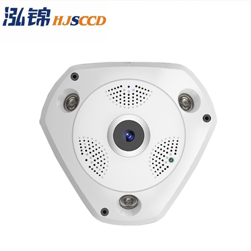 HJ-VR CAM01 Hálózati kamera — 360° panoráma, vezeték nélküli Wi-Fi, 30 MP, 2.8 mm objektív, IR éjjellátás 50 m-ig