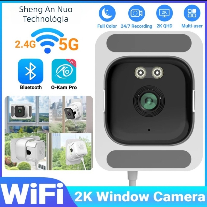 WiFi-s hálózati kamera madáretető kamera beltéri és kültéri használatra (3MP/2K, 1 mm objektív, 0,005 lux, -35°C–60°C, mozgásérzékelés)