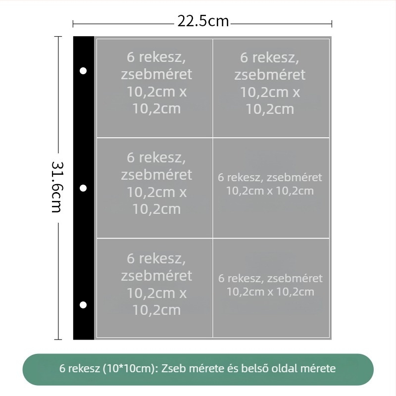 Olajpasztell tárolóalbum – levehető oldalú portfólió rajzokhoz