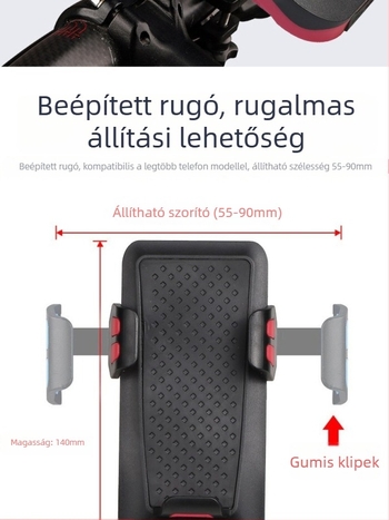 Kerékpár 4 az 1-ben: első világítás, kürt, telefon tartó és külső akkumulátor — Márka: Anqi Race; Feldolgozás testreszabása: Igen; Licencelt magáncímke: Igen