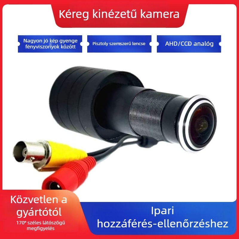AHD analóg ajtólyuk kamera, 170° széles látószög, 3,6 mm objektív, 1/2.7 szenzor, otthoni biztonsági megfigyelés