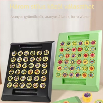 Két játékos részvételével zajló logikai puzzle, extrahatalmas flip-tábla, oktató gondolkodási és logikai gyakorlás, hordozható digitális kiadás