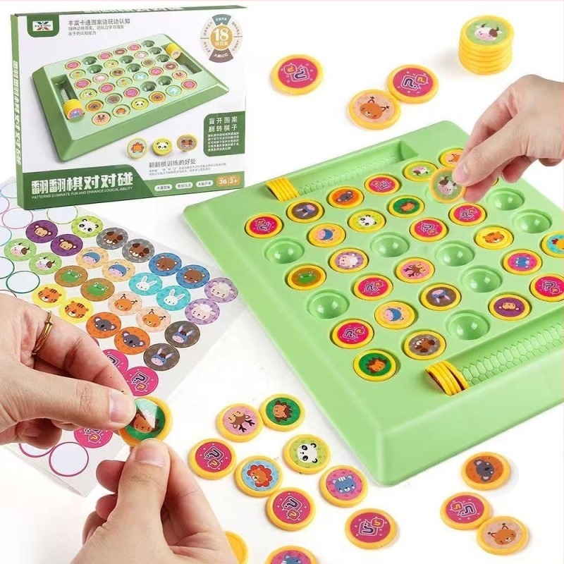 Két játékos részvételével zajló logikai puzzle, extrahatalmas flip-tábla, oktató gondolkodási és logikai gyakorlás, hordozható digitális kiadás