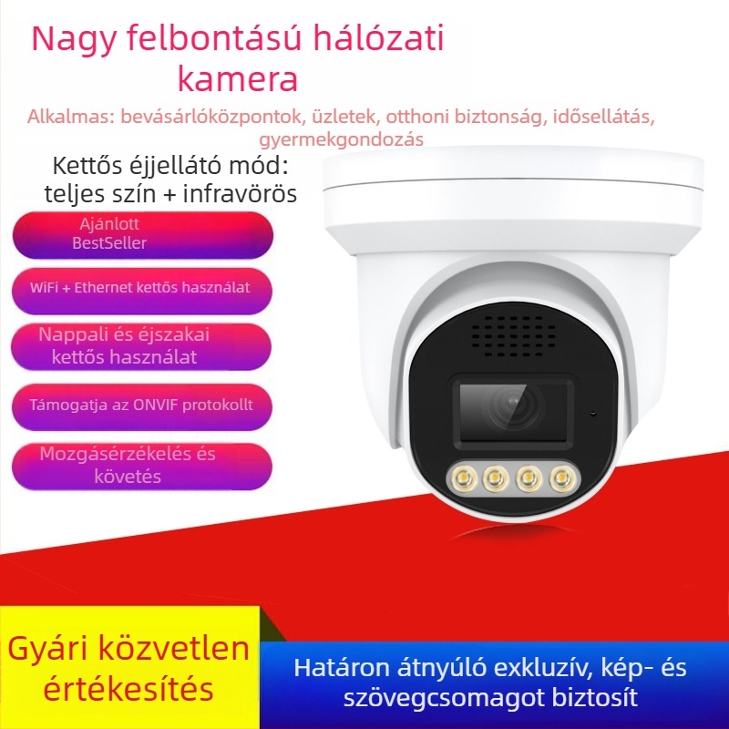 5MP digitális HD PoE beltéri IP megfigyelő kamera - Tuya IPC