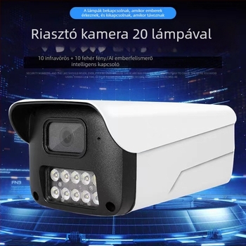 Külső megfigyelésre szánt IP kamera, ultra-nagy felbontású, gyárak, műhelyek és üzletek számára, Hikvision-kompatibilis