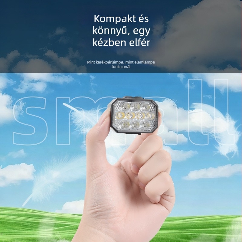 Gelin Q9 Kerékpárlámpa Készlet: előre és hátra, USB-töltésű, kültéri vízálló MTB világítás, nagy fényerő