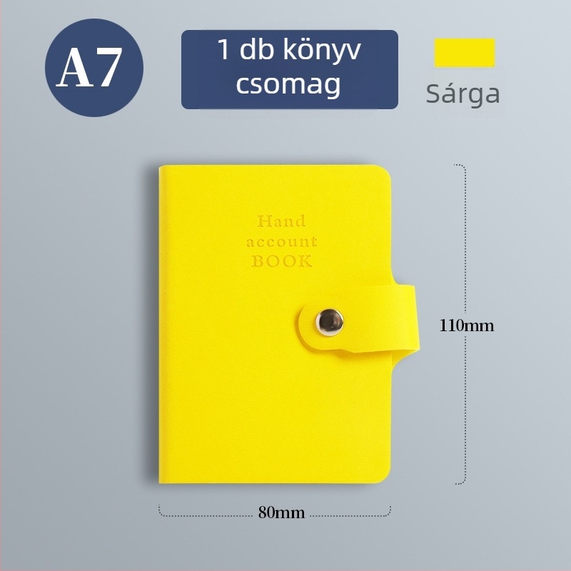 Notesz műbőr borítóval, drótos kötés, Dowling papír, 80 g, 100 oldal