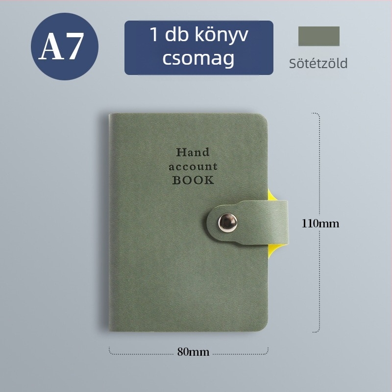 Notesz műbőr borítóval, drótos kötés, Dowling papír, 80 g, 100 oldal