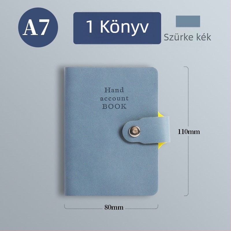 Notesz műbőr borítóval, drótos kötés, Dowling papír, 80 g, 100 oldal
