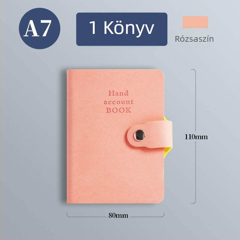 Notesz műbőr borítóval, drótos kötés, Dowling papír, 80 g, 100 oldal