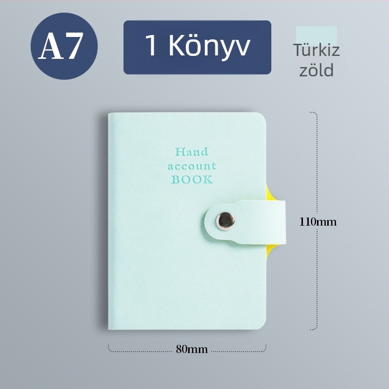 Notesz műbőr borítóval, drótos kötés, Dowling papír, 80 g, 100 oldal