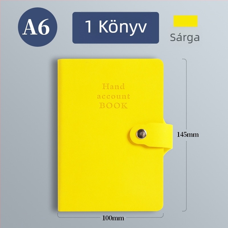 Notesz műbőr borítóval, drótos kötés, Dowling papír, 80 g, 100 oldal