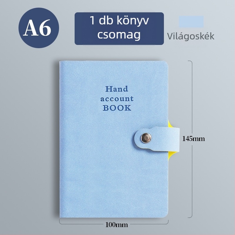 Notesz műbőr borítóval, drótos kötés, Dowling papír, 80 g, 100 oldal