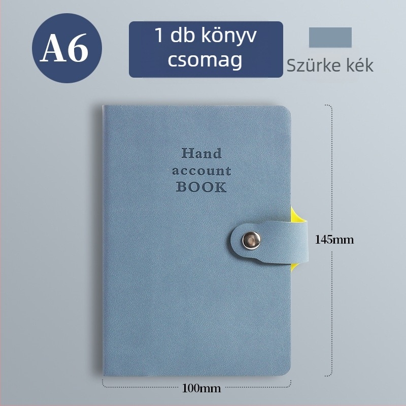 Notesz műbőr borítóval, drótos kötés, Dowling papír, 80 g, 100 oldal