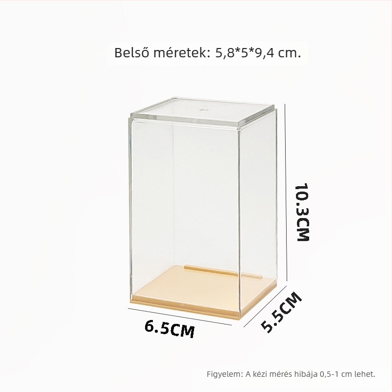 Figurák tároló doboza – halmozható, átlátszó kijelző, PS injekciós formázott műanyag, 300 ml kapacitás