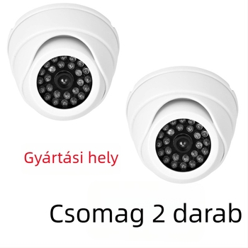 Kamu megfigyelő kamera kettős kamerákkal és fényekkel, 3MP/2K felbontás, 2,4 mm-es lencse, beltéri használatra, IR távolság 60 m