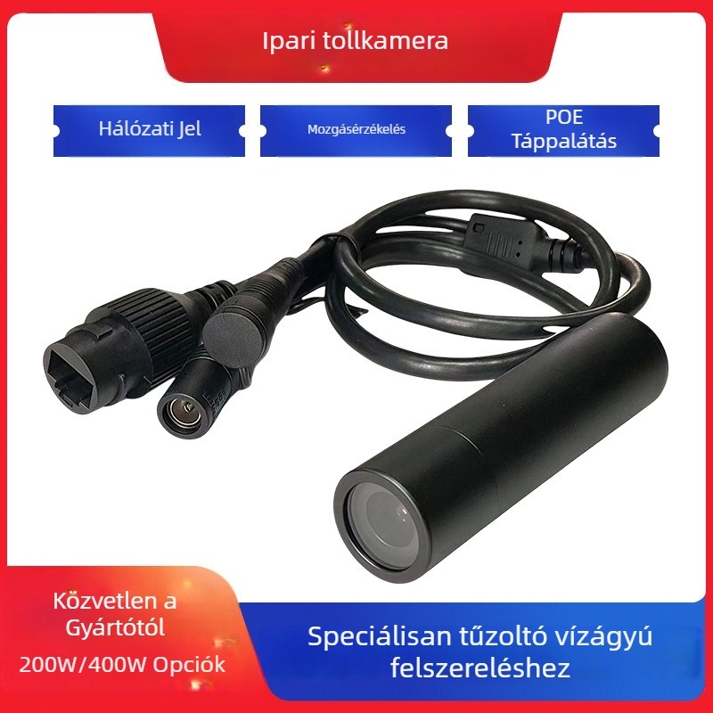 Ipari PoE IP-kamera ONVIF protokollal, tolltartó dizájn, 4MP