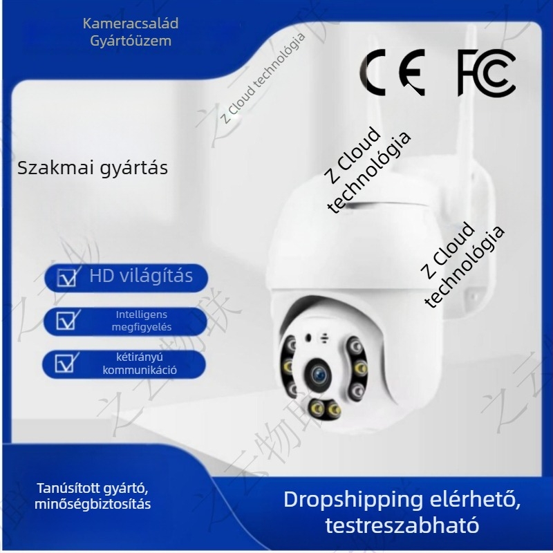 A6 IP kamera PTZ kültéri 1080P CMOS éjjellátás, 3.6 mm objektív, IR 5–15m